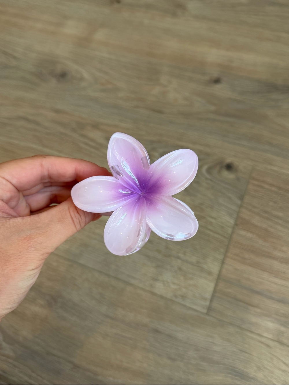 Flower Claw Clip Purple